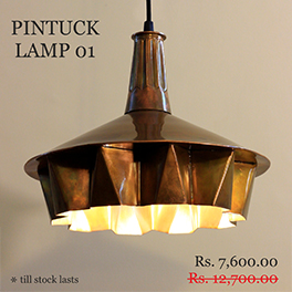 Pintuck Lamp 01  by Sahil & Sarthak